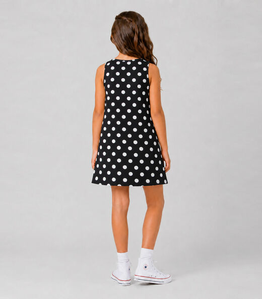 Vestido Infantil Feminino Estampado Select Preto