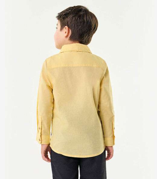 Camisa Infantil Manga Longa Trick Nick Amarelo