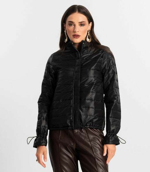 Jaqueta Feminina Microfibra Endless Preto