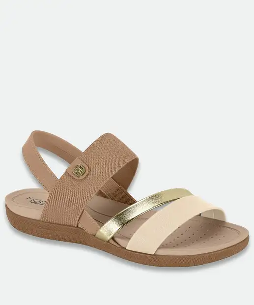 Image_Sandália Feminina Rasteira Modare Bege 