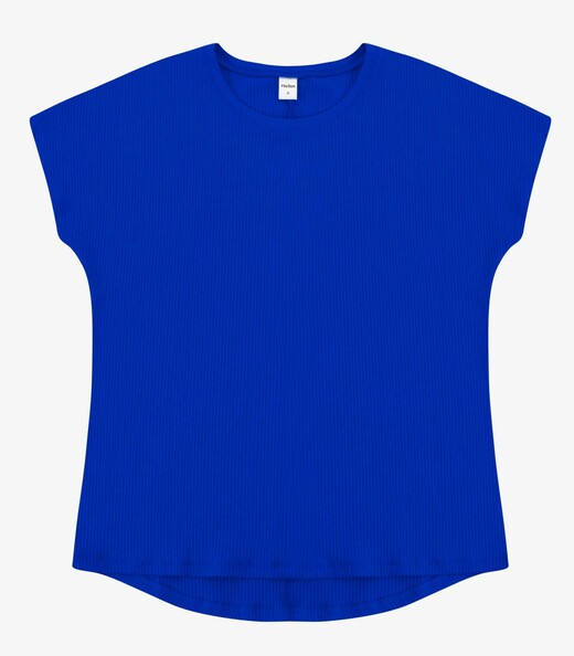 Blusa Feminina Canelada Rovitex Azul