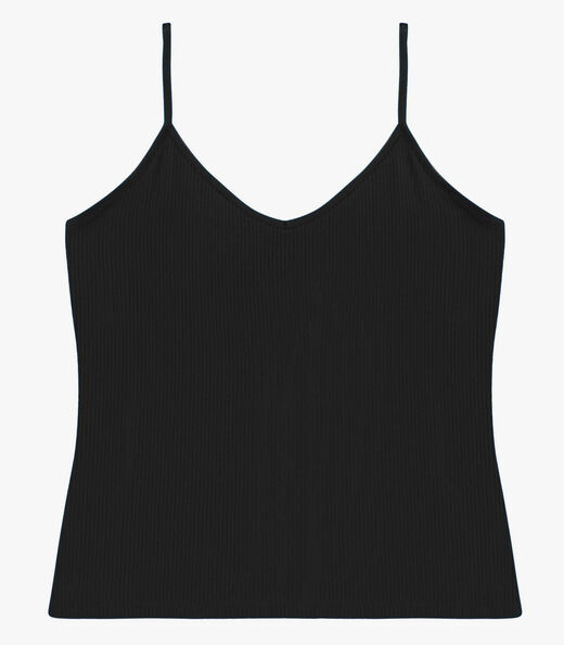 Image_Blusa De Alça Feminina Canelada Rovitex Preto