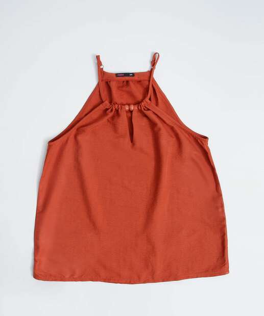 Blusa Regata Feminina Halter Neck Alças Finas Marisa 