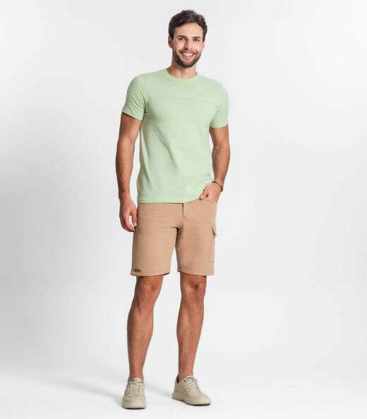 Bermuda Masculina Em Moletom Diametro Marrom