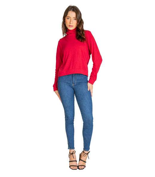 Blusão Gola Alta Infinita Cor Vermelho