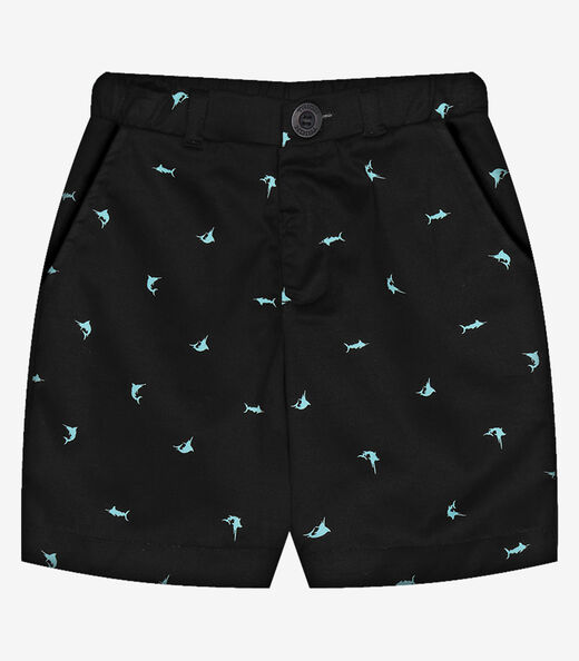 Conjunto Infantil Polo Com Bermuda Trick Nick Branco