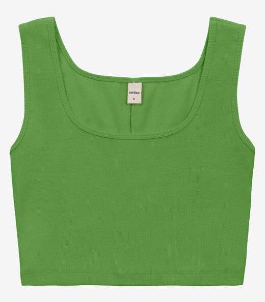 Top Básico Feminino em Ribana Rovitex Verde