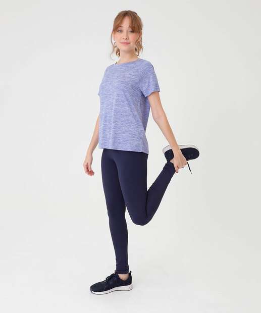 Blusa Feminina Fitness Mescla Marisa