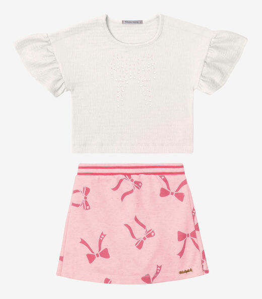 Image_Conjunto Verão Menina Curto Estampado Trick Nick Rosa