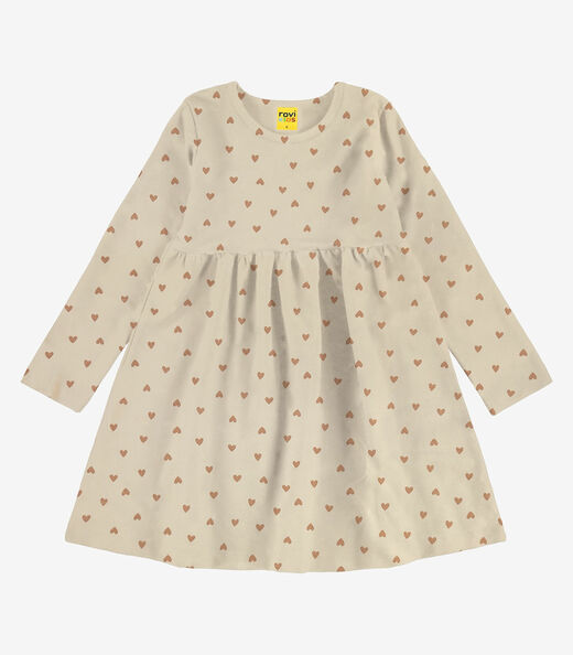 Image_Vestido em Molecotton Peluciado Rovi Kids Bege