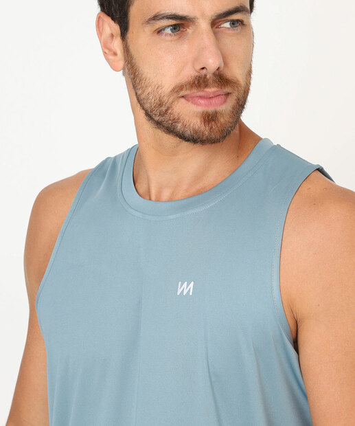 Regata Masculina Dry Fit Fitness MR Azul