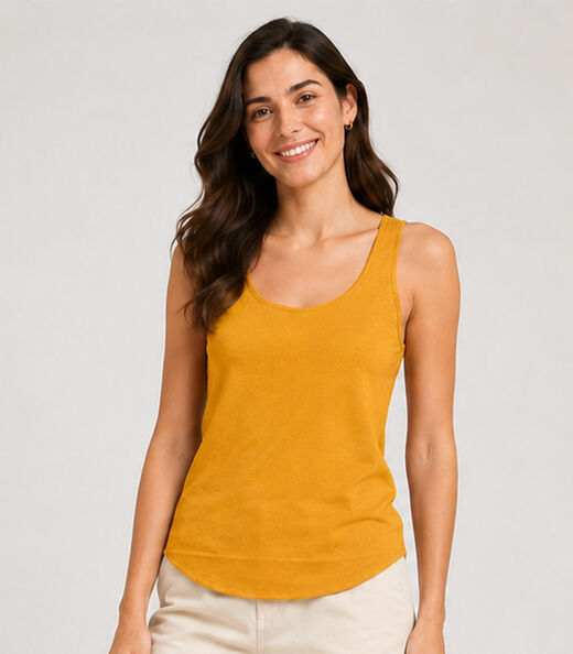 Image_Regata Feminina Em Malha Golf Infinita Cor Amarelo
