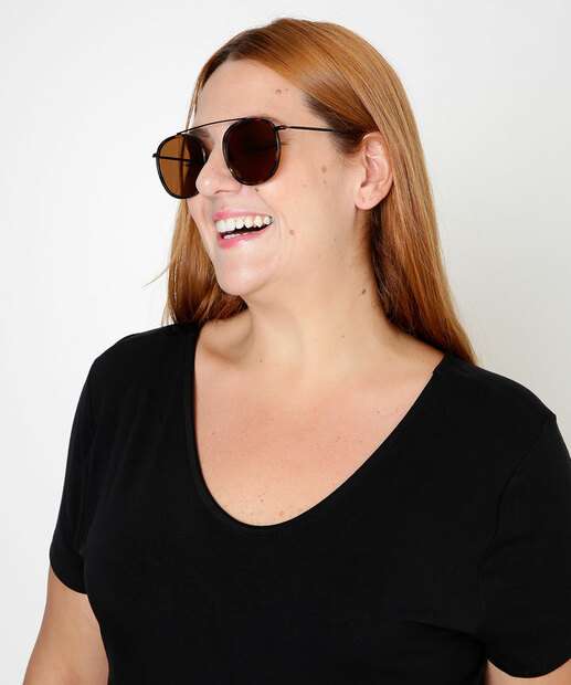 Óculos de Sol Feminino Redondo Marisa  