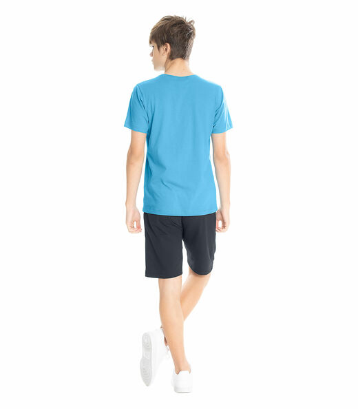 Camiseta Masculina Juvenil Virtual Rovitex Teen Azul