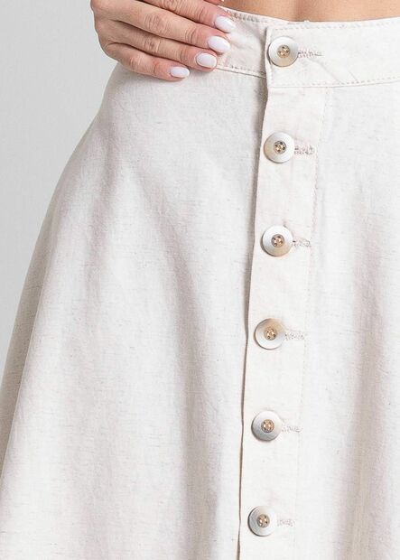 Saia Linho Sawary Midi - 281989