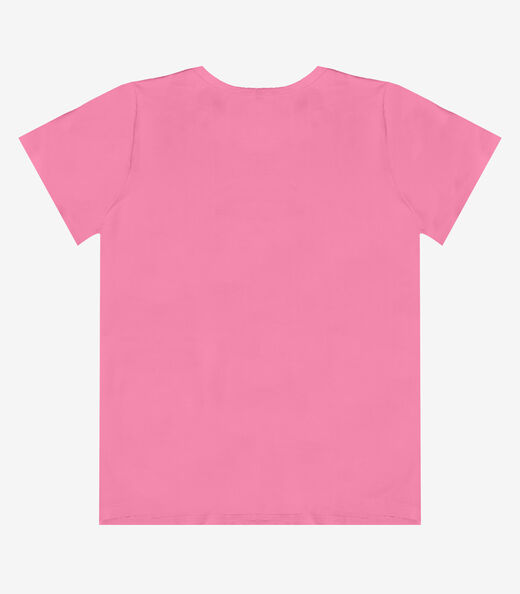 Blusa Feminina com Estampa Infinita Cor Rosa