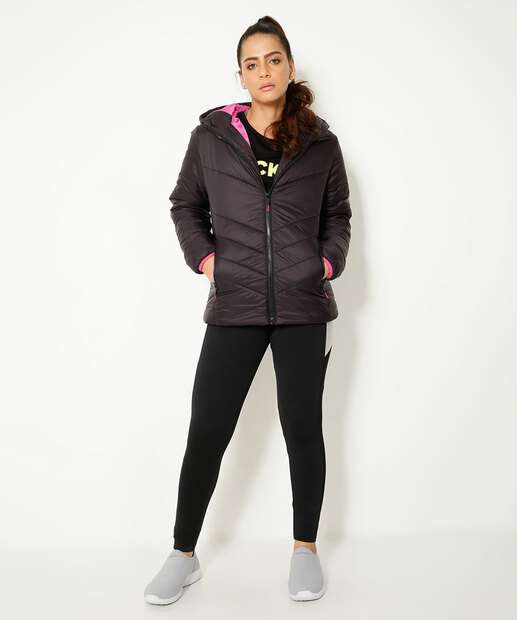 Jaqueta Feminina Puffer Capuz Marisa