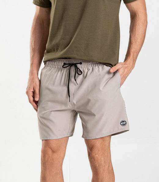 Bermuda Masculina Lisa De Microfibra Long Bong Bege