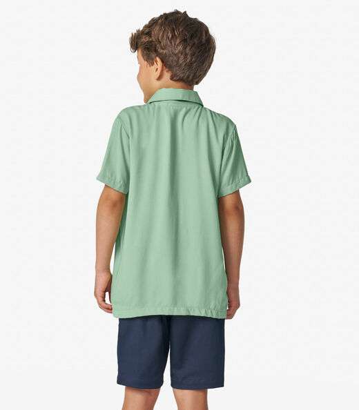 Bermuda Infantil em Sarja Cotton Trick Nick Azul