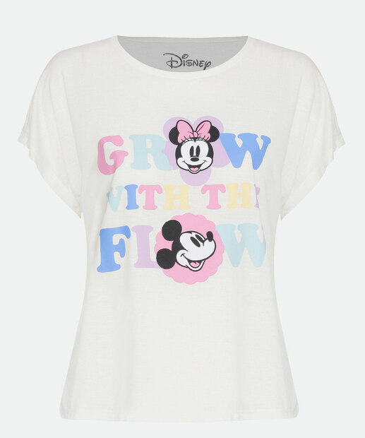 Pijama Feminino Minnie Manga Curta Disney