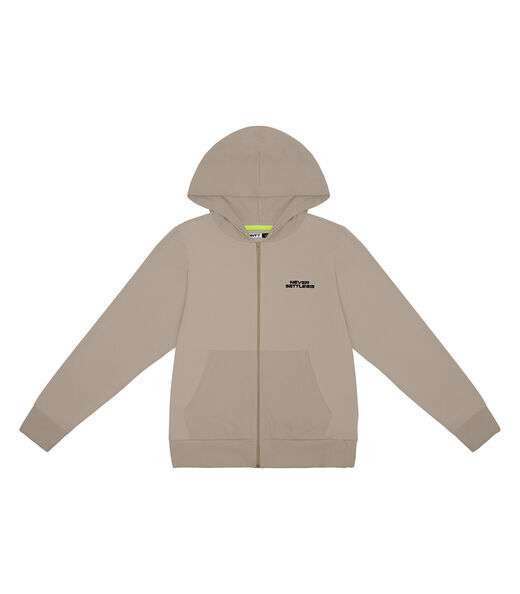 Jaqueta Juvenil Com Capuz Minty Bege