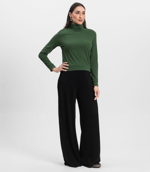 Moletom Gola Alta Infinita Cor Feminino Verde