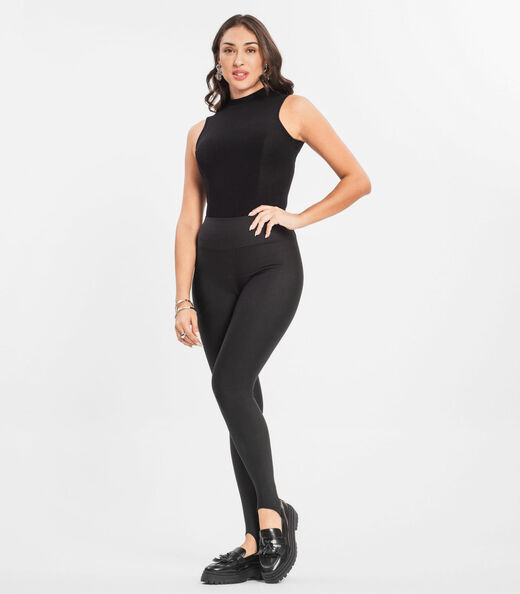 Calça Legging Feminina Fusô de Pezinho Select Preto