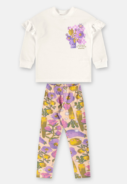 Conjunto Pomar Blusão Calça Três e Já