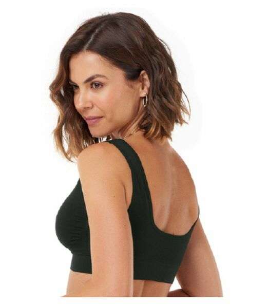 Top Com Alça Larga Sem Costura Zee Rucci Preto