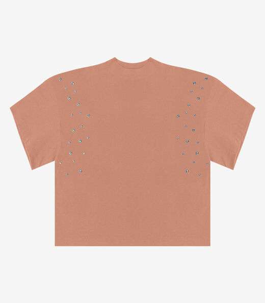 T- Shirt Feminina Gola Alta em Malhão Endless Marrom