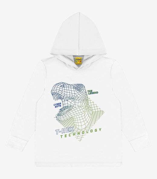Image_Camiseta Infantil Manga Longa Com Capuz Rovi Kids Branco