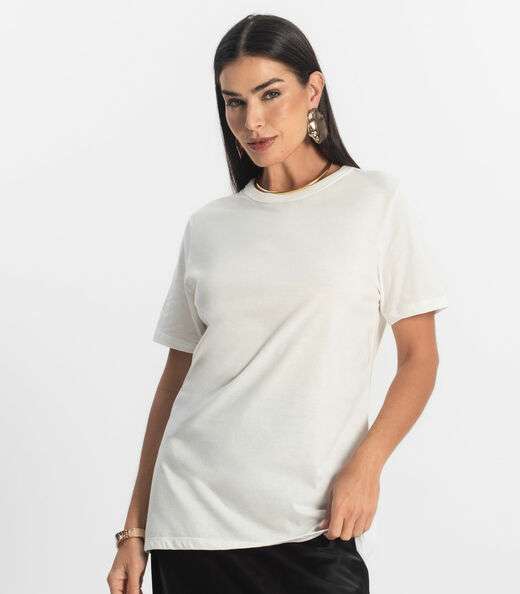 Camiseta Básica Unissex Rovitex Bege