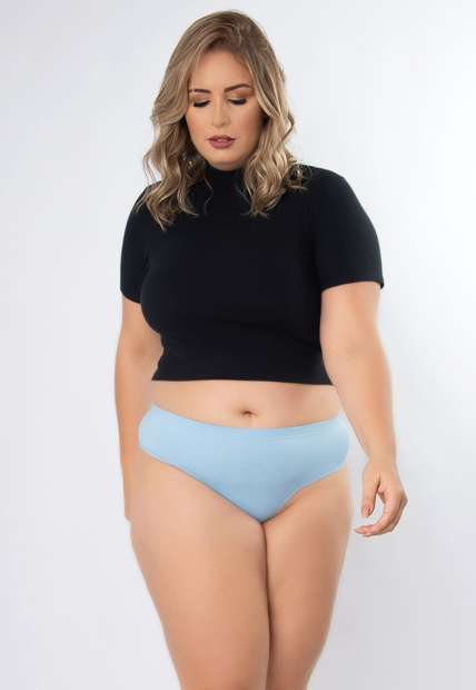 Kit 3 Calcinhas Pérola Plus Size Microfibra Concept Lingerie Multicolorido