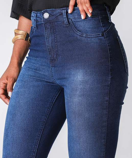 Calça Boot Cut Feminina Ecxo Jeans Azul