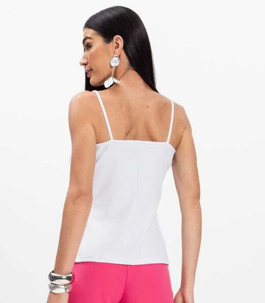 Blusa de Alça Infinita Cor Branco