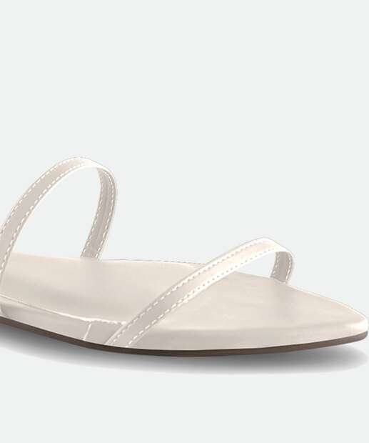 Sandália Feminina Rasteira Tiras Via Uno