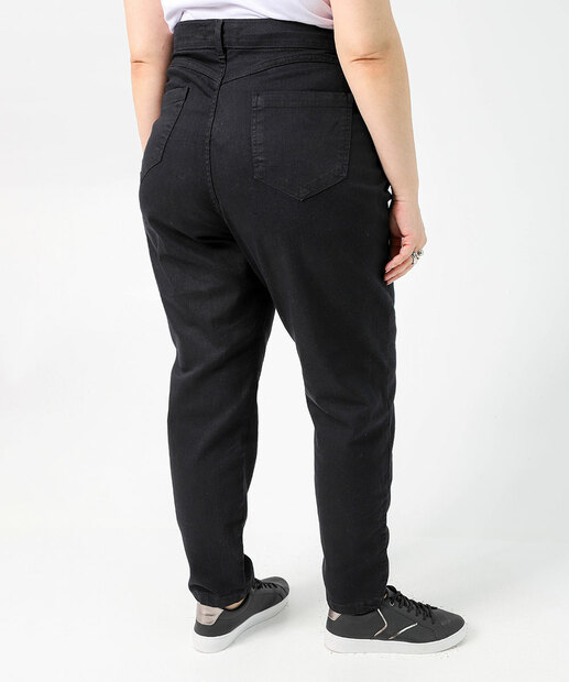Calça Plus Size Feminina Jeans Skinny Preto