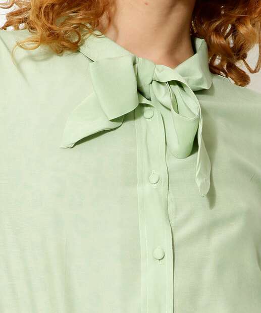 Camisa Feminina Amarração Manga Curta Marisa