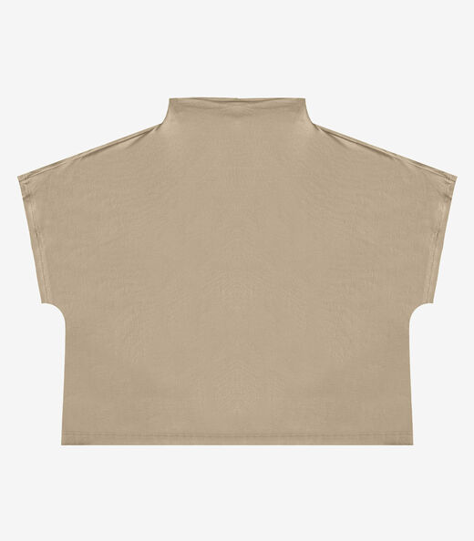 Blusa Feminina Com Gola Chaminé Select Baunilha