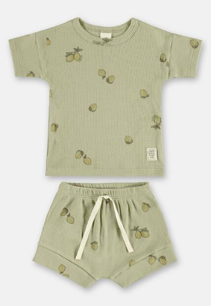 Conjunto Blusa Short Ribana Nature Up Baby