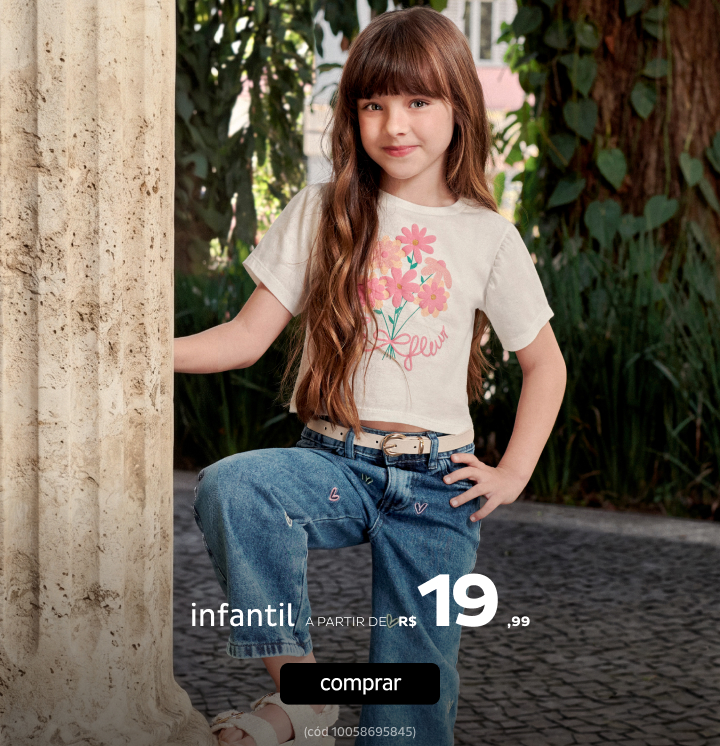 Moda Infantil a partir de R$19,99