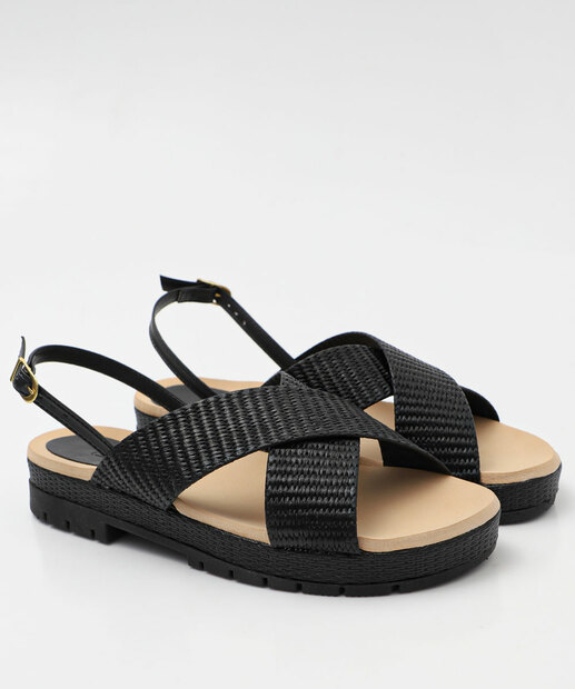 Sandália Flatform Feminina Marisa Preto