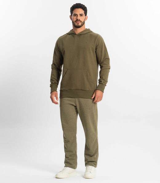 Blusão Masculino Básico com Capuz Diametro Verde