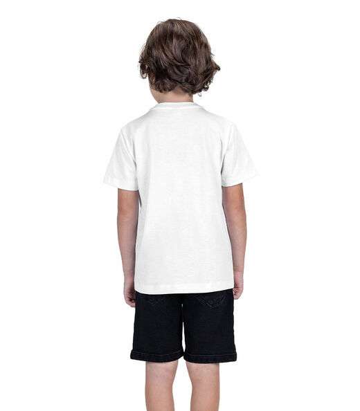 Conjunto Infantil Camiseta Com Bermuda Trick Nick Branco