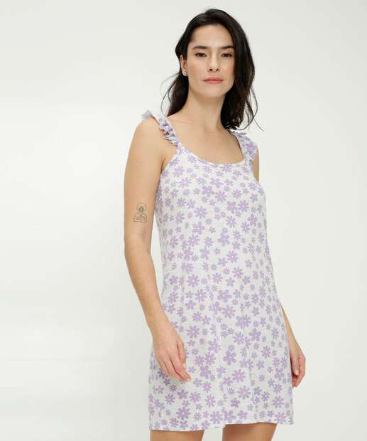 Image_Camisola Estampa Floral Alças Finas Babado Marisa