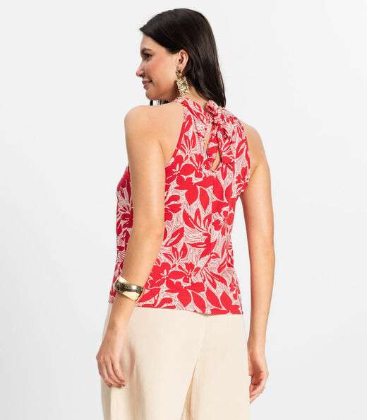 Regata Feminina em Viscotorcion Rovitex Vermelho