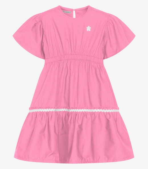Image_Vestido Infantil Tricoline Manga Ampla Trick Nick Rosa