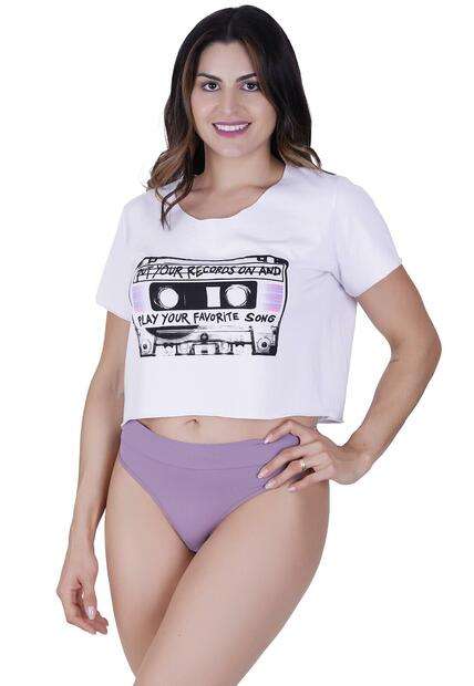 Calcinha Atleta Microfibra Concept Lingerie Lilás