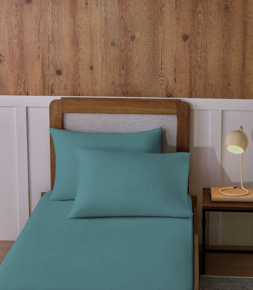 Image_Jogo De Cama Solteiro Malha 2 Peças Liso Vivaldi Verde