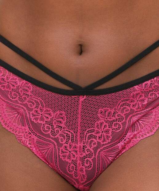 Calcinha Fio Dental Strappy Renda Marisa